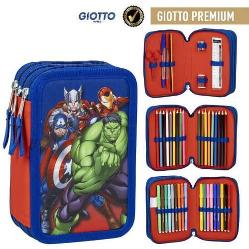 Trodijelna Pernica The Avengers Plava 12,5 x 6,5 x 19,5 cm Cijena