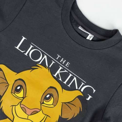 Dječja Majica bez Kapuljače The Lion King Tamno sivo Cijena