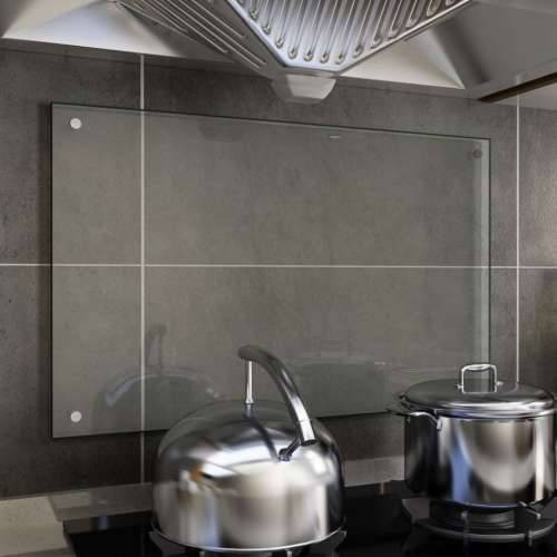 Kuhinjska zaštita od prskanja prozirna 80x50 cm kaljeno staklo Cijena