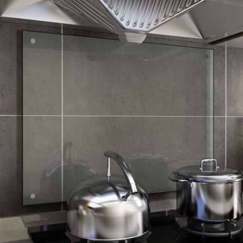Kuhinjska zaštita od prskanja prozirna 80x60 cm kaljeno staklo Cijena