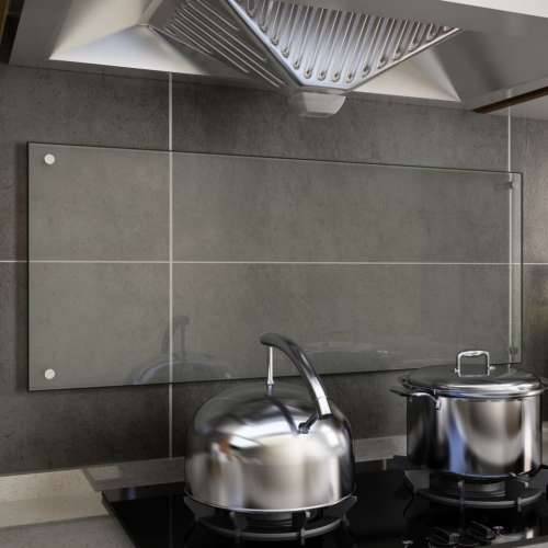 Kuhinjska zaštita od prskanja prozirna 100x40 cm kaljeno staklo Cijena