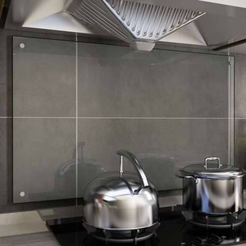 Kuhinjska zaštita od prskanja prozirna 100x60 cm kaljeno staklo Cijena