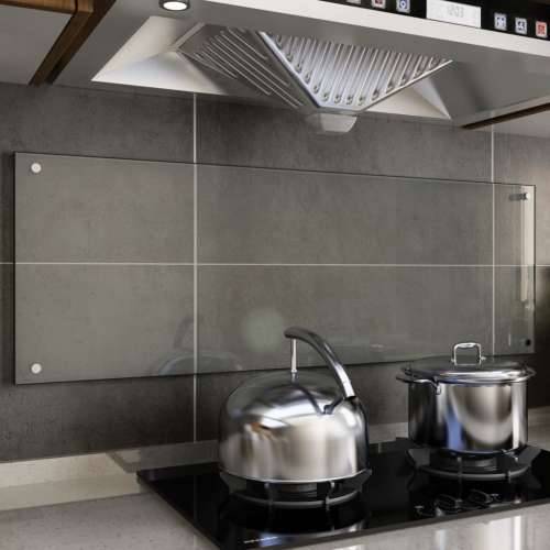 Kuhinjska zaštita od prskanja prozirna 120x40 cm kaljeno staklo Cijena
