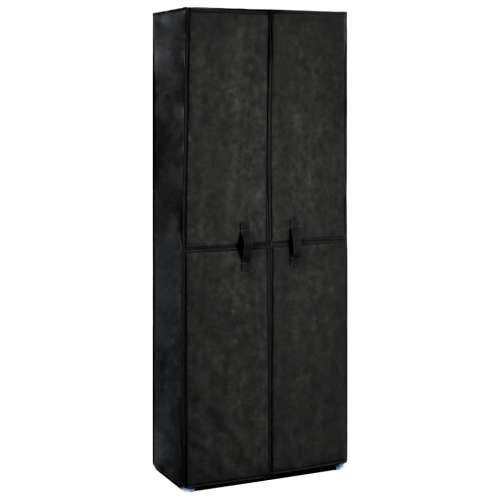 Ormarić za cipele od tkanine crni  60 x 30 x 166 cm - Crna 1 166 cm 30 cm Cijena