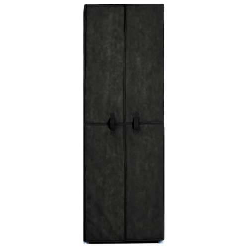 Ormarić za cipele od tkanine crni  60 x 30 x 166 cm - Crna 1 166 cm 30 cm Cijena