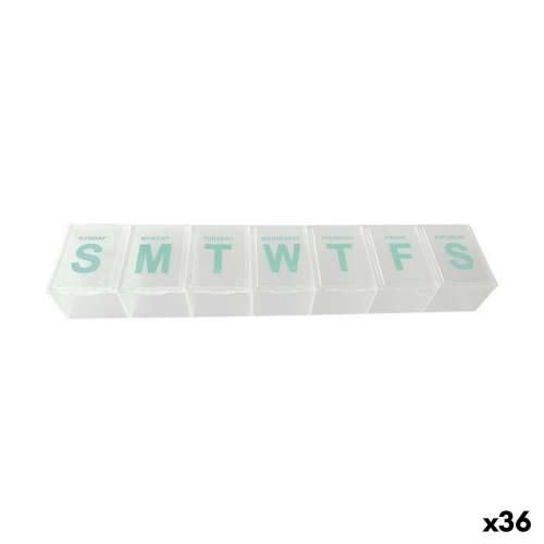 Tjedna Posuda za Pilule 22,8 x 4,8 x 2,5 cm  (36 Jedinice) Cijena