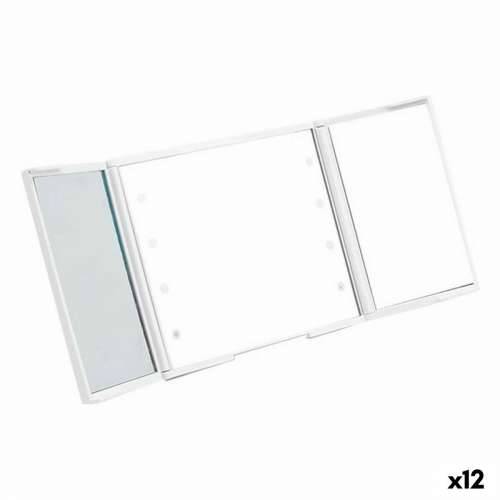 Džepno Ogledalo Berilo YXL2150-CC01 Bijela ABS 1,5 x 9,5 x 11,5 cm LED Svjetlo (12 kom.) Cijena