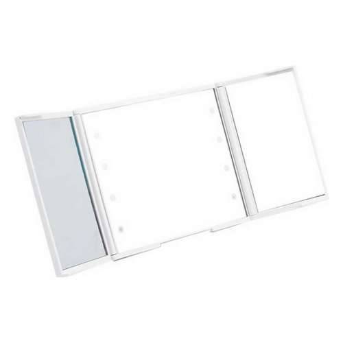 Džepno Ogledalo Berilo YXL2150-CC01 Bijela ABS 1,5 x 9,5 x 11,5 cm LED Svjetlo (12 kom.) Cijena