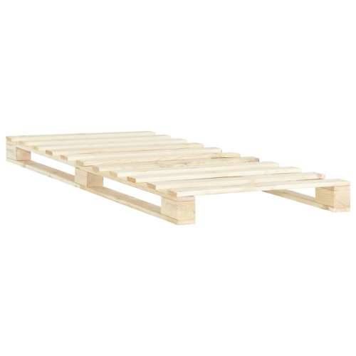 Okvir za krevet od paleta od masivne borovine 100 x 200 cm - Boja drva 100 x 200 cm Cijena