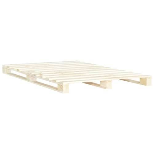 Okvir za krevet od paleta od masivne borovine 160 x 200 cm - Boja drva 160 x 200 cm Cijena