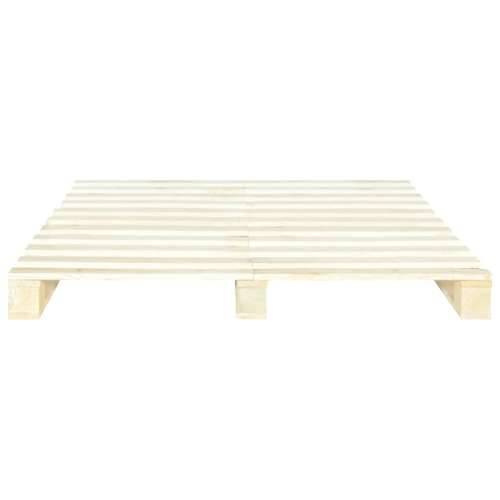 Okvir za krevet od paleta od masivne borovine 160 x 200 cm - Boja drva 160 x 200 cm Cijena