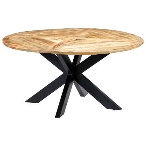 Blagovaonski stol okrugli 150 x 76 cm od masivnog drva manga Cijena