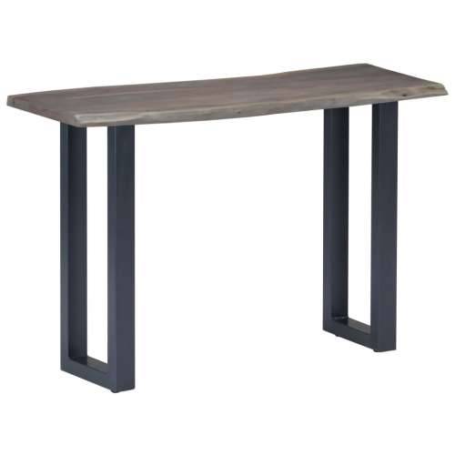 Konzolni stol od bagremovog drva i željeza sivi 115x35x76 cm Cijena
