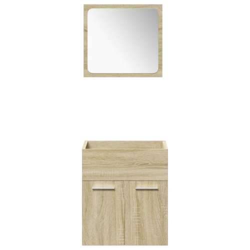 4-dijelni set kupaonskog namještaja boja hrasta sonome drveni - sonoma hrast 41 x 38.5 x 46 cm 1 Cijena