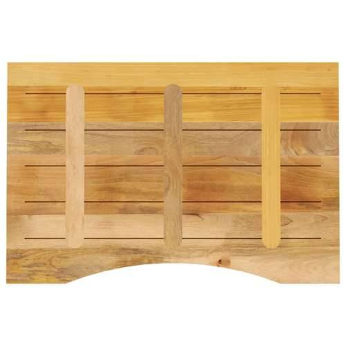 Ploča za radni stol zaobljena 90x50x2,5 cm od drva manga Cijena