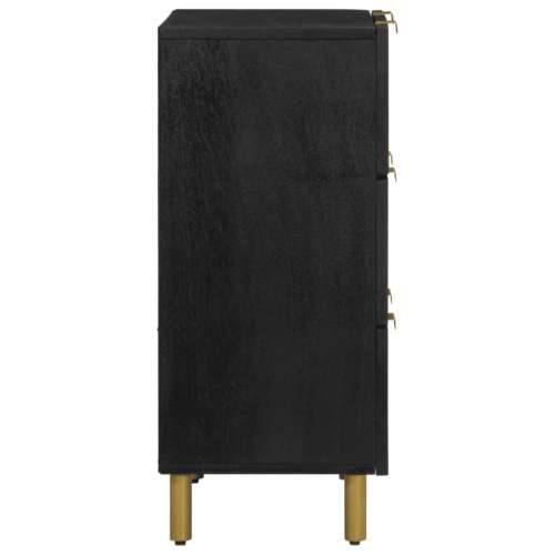 Komoda crna 60 x 33 x 75 cm konstruirano drvo Cijena