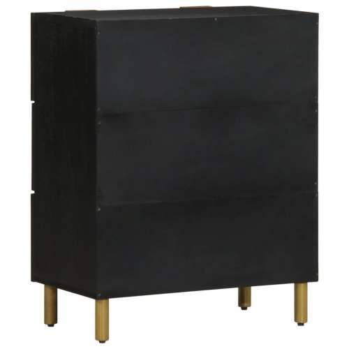 Komoda crna 60 x 33 x 75 cm konstruirano drvo Cijena