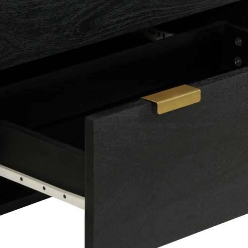 Komoda crna 60 x 33 x 75 cm konstruirano drvo Cijena