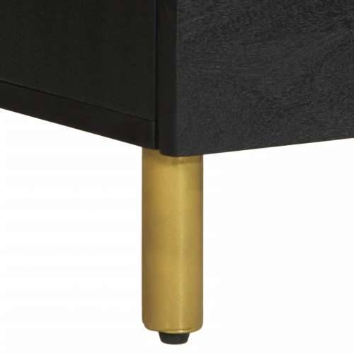 Komoda crna 60 x 33 x 75 cm konstruirano drvo Cijena