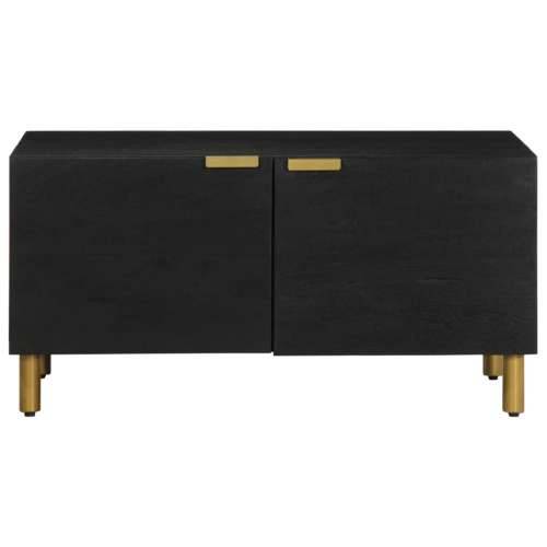 Stolić za kavu crni 80 x 50 x 40 cm od konstruiranog drva Cijena
