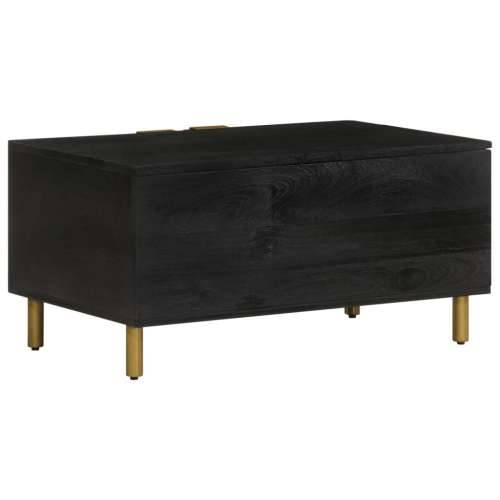 Stolić za kavu crni 80 x 50 x 40 cm od konstruiranog drva Cijena