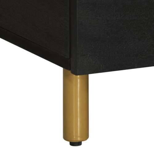 Stolić za kavu crni 80 x 50 x 40 cm od konstruiranog drva Cijena