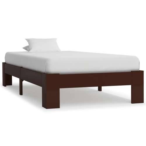 Okvir za krevet od masivne borovine tamnosmeđi 90 x 200 cm Cijena