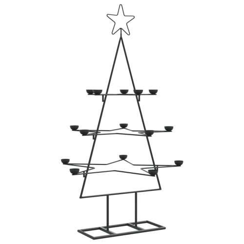 Metalno ukrasno božićno drvce crno 105 cm - 105 cm 1 Cijena