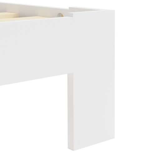 Okvir za krevet od masivne borovine bijeli 100 x 200 cm Cijena