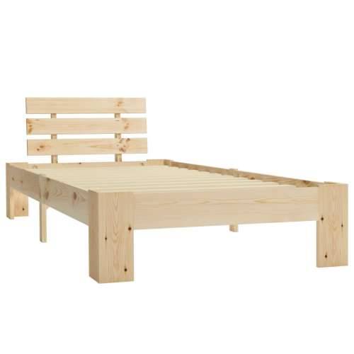 Okvir za krevet od masivne borovine 90 x 200 cm - Svijetlo drvo 90 x 200 cm Cijena