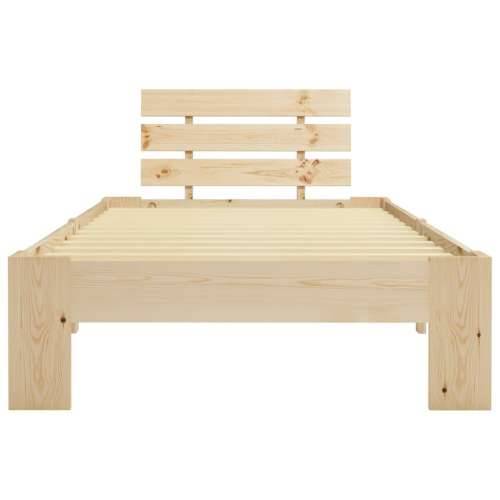 Okvir za krevet od masivne borovine 90 x 200 cm - Svijetlo drvo 90 x 200 cm Cijena