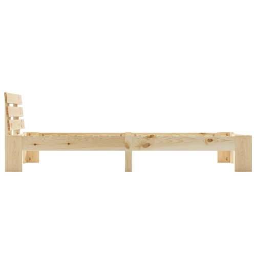 Okvir za krevet od masivne borovine 90 x 200 cm - Svijetlo drvo 90 x 200 cm Cijena