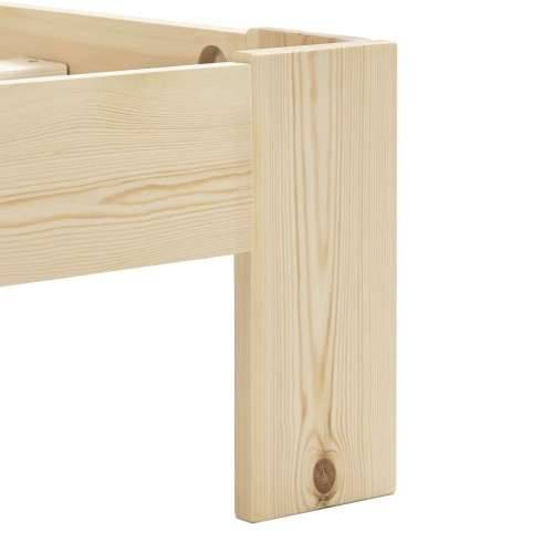 Okvir za krevet od masivne borovine 90 x 200 cm - Svijetlo drvo 90 x 200 cm Cijena