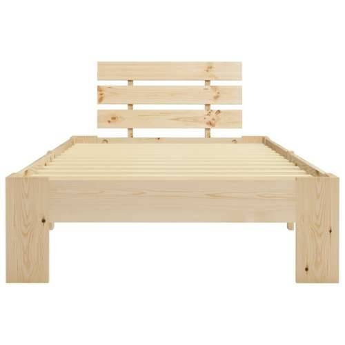 Okvir za krevet od masivne borovine 100 x 200 cm - Svijetlo drvo 100 x 200 cm Cijena