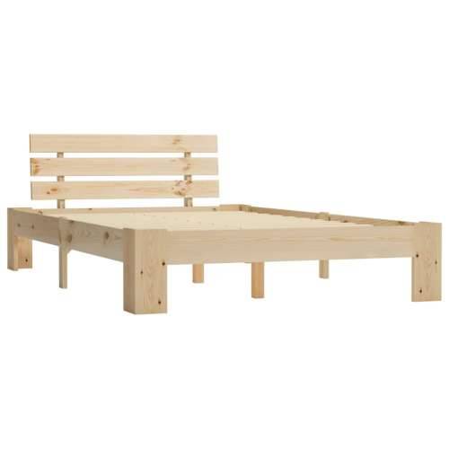 Okvir za krevet od masivne borovine 120 x 200 cm - Svijetlo drvo 120 x 200 cm Cijena