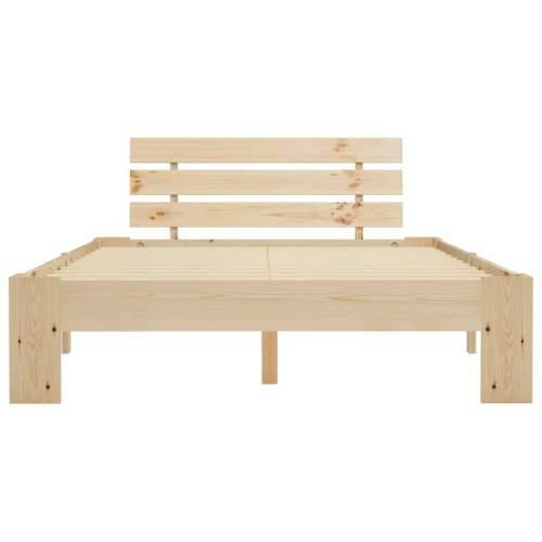 Okvir za krevet od masivne borovine 120 x 200 cm - Svijetlo drvo 120 x 200 cm Cijena