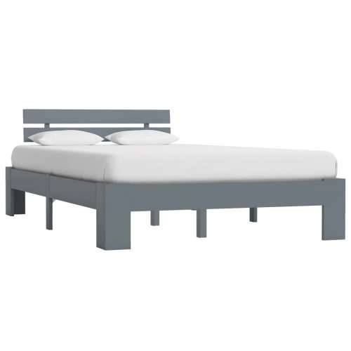 Okvir za krevet od masivne borovine sivi 120 x 200 cm - Siva 120 x 200 cm Cijena