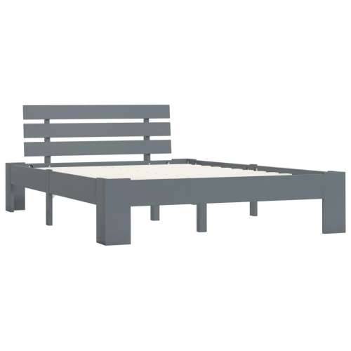 Okvir za krevet od masivne borovine sivi 120 x 200 cm - Siva 120 x 200 cm Cijena