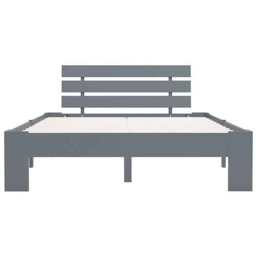 Okvir za krevet od masivne borovine sivi 120 x 200 cm - Siva 120 x 200 cm Cijena