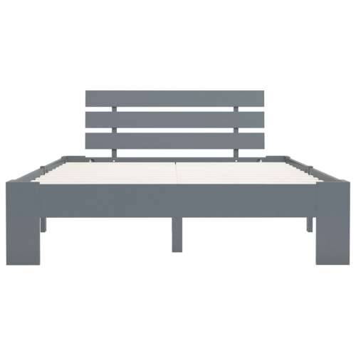 Okvir za krevet od masivne borovine sivi 140 x 200 cm - Siva 140 x 200 cm Cijena