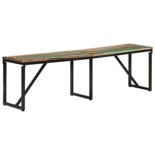 Klupa 160x35x46 cm od masivnog obnovljenog drva - Šareni 160 x 35 x 46 cm Cijena