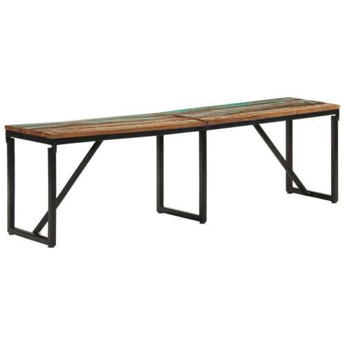 Klupa 160x35x46 cm od masivnog obnovljenog drva - Šareni 160 x 35 x 46 cm Cijena