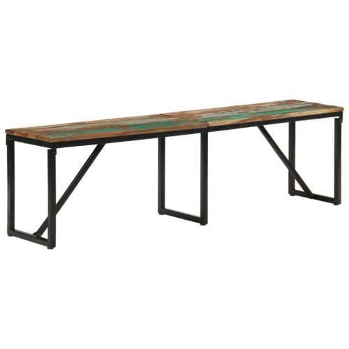 Klupa 160x35x46 cm od masivnog obnovljenog drva - Šareni 160 x 35 x 46 cm Cijena