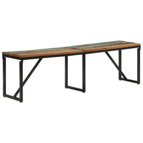 Klupa 160x35x46 cm od masivnog obnovljenog drva - Šareni 160 x 35 x 46 cm Cijena