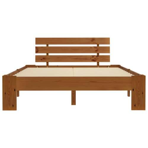 Okvir za krevet od masivne borovine boja meda 120 x 200 cm - boja meda 120 x 200 cm Cijena