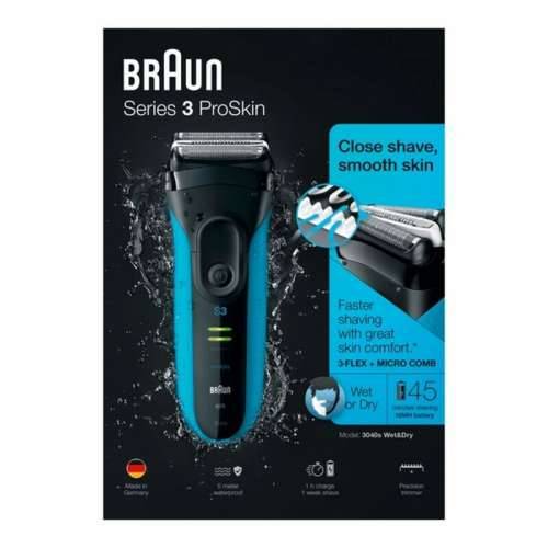 Električni brijač Braun 3040s Plava Cijena