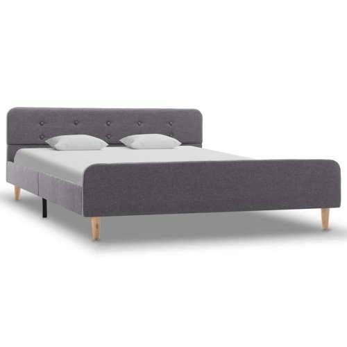 Okvir za krevet od tkanine svjetlosivi 160 x 200 cm - Svjetlosiva 160 x 200 cm Cijena