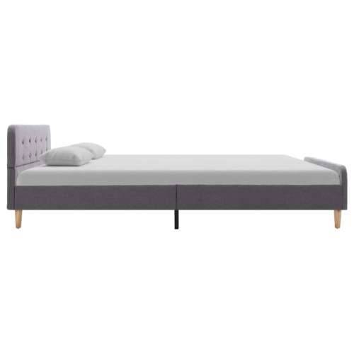 Okvir za krevet od tkanine svjetlosivi 160 x 200 cm - Svjetlosiva 160 x 200 cm Cijena