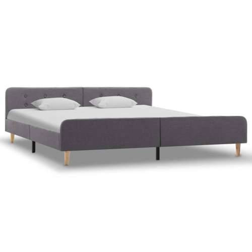 Okvir za krevet od tkanine svjetlosivi 180 x 200 cm - Svjetlosiva 180 x 200 cm Cijena