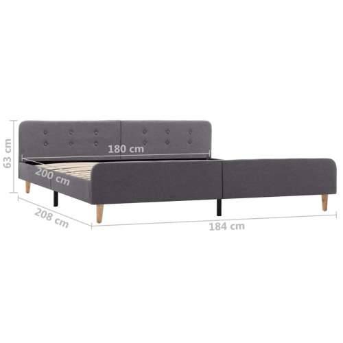 Okvir za krevet od tkanine svjetlosivi 180 x 200 cm - Svjetlosiva 180 x 200 cm Cijena